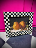 Framed Orange Pear Art