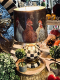 Lamp with Rooster shade