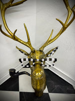 Brass Stag Mount