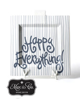 Happy Everything Square Serving Platter - Stone Stripe