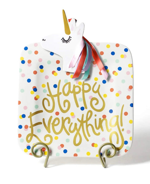 Happy Everything Mini Square Serving Platter - Happy Dot